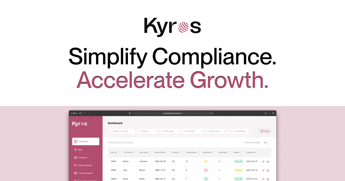 Simplify AML & KYC Compliance | KyrosAML